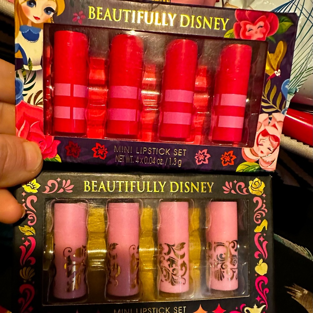 Set Of 2 Disney Mini Lipstick sets!